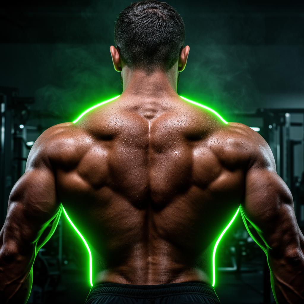 Atleta de costas na Ultra Fitness